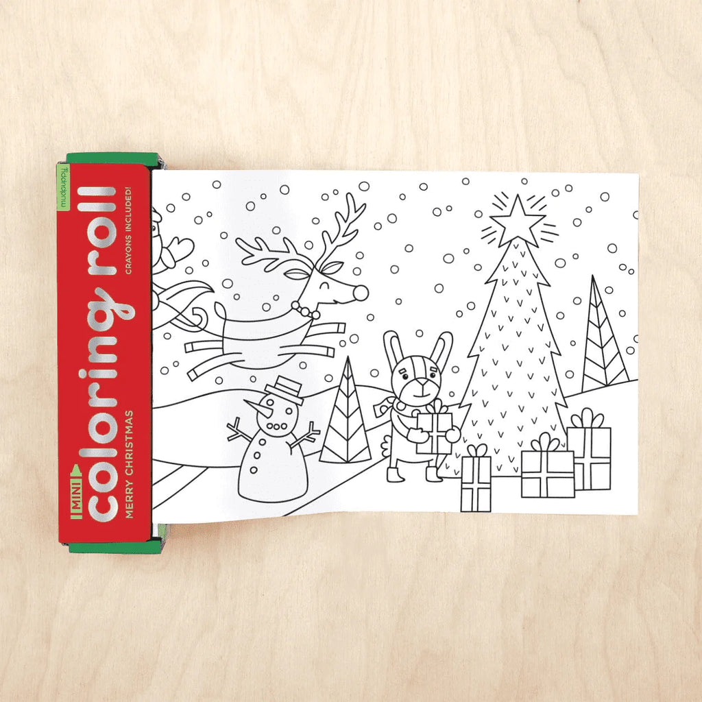 Merry Christmas Mini Coloring Roll – Bicycle Pie