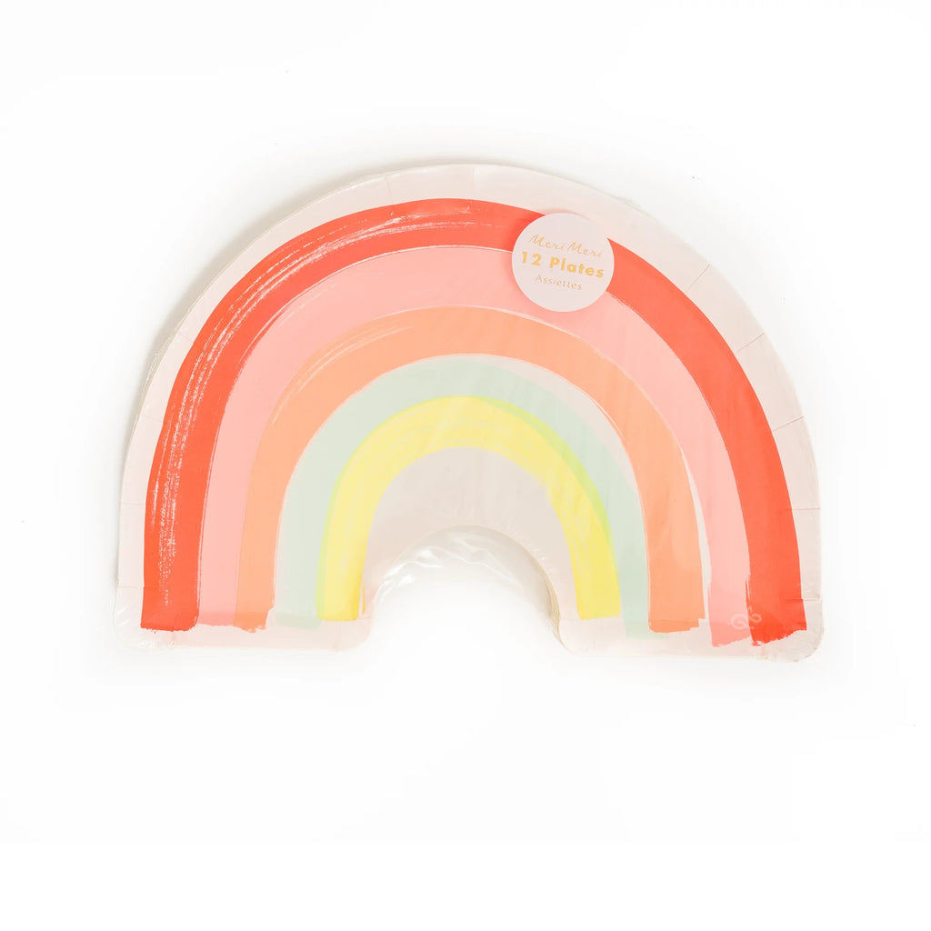 8 x Assiette Licorne Dessert Rainbow