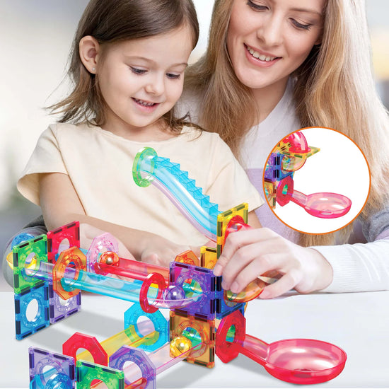 Magnetic Marble Run Expansion Pack (15 Pieces)