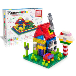 Magnetic Bricks & Tiles Set (259 Pieces)