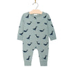 Blue Whale Zip Romper