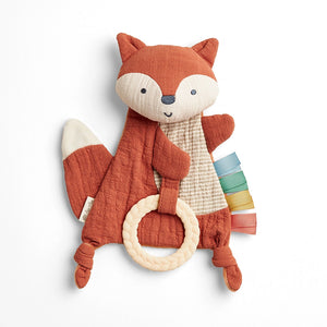 Fox Bitzy Crinkle Sensory Toy with Teether