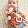 Fox Bitzy Crinkle Sensory Toy with Teether