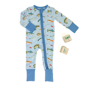 Fishing 2-Way Zipper Romper