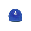 "4" Baseball Cap, Royal Blue