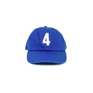 "4" Baseball Cap, Royal Blue