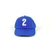 "2" Baseball Cap, Royal Blue