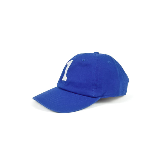 "1" Baseball Cap, Royal Blue