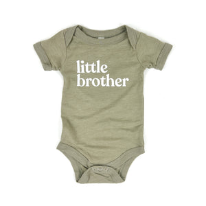 Little Brother Bodysuit, Olive Green