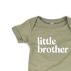 Little Brother Bodysuit, Olive Green