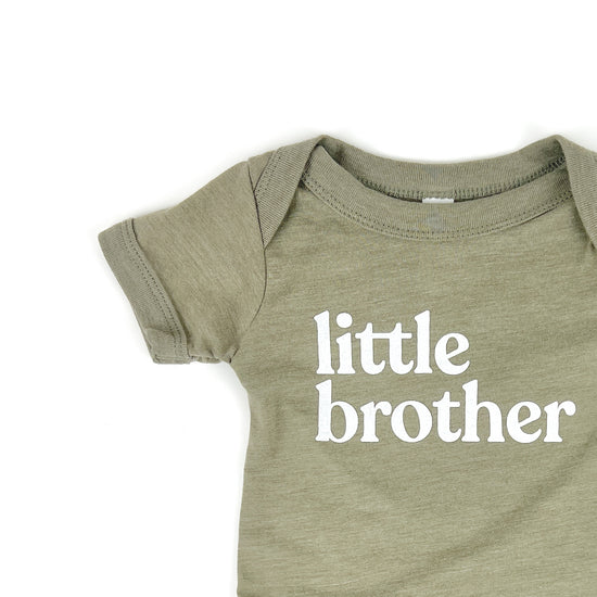 Little Brother Bodysuit, Olive Green