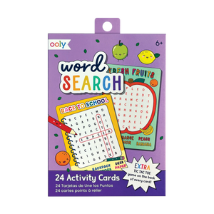 Word Search Activity Cards