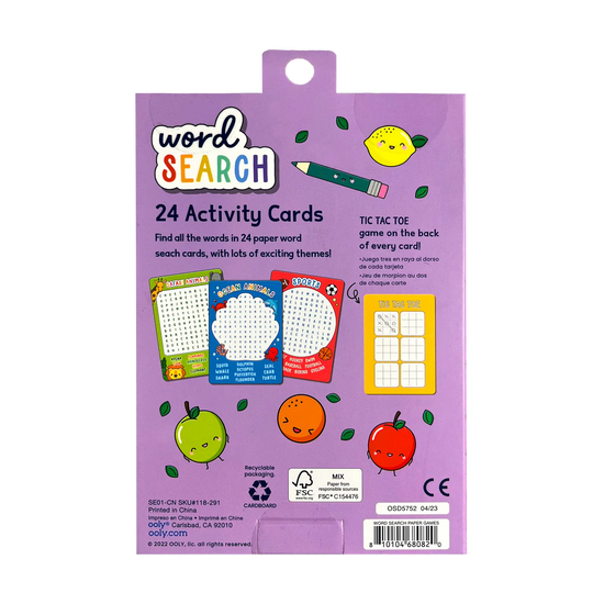 Word Search Activity Cards