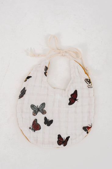 Butterfly Muslin Bib