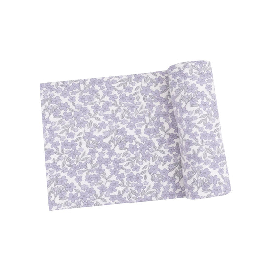 Forget Me Not Floral Swaddling Blanket