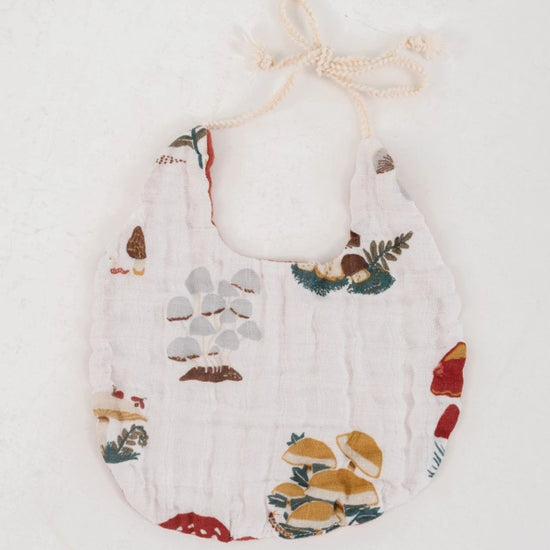 Mushroom Muslin Bib