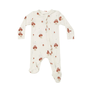 Mushrooms 2-Way Zipper Footie