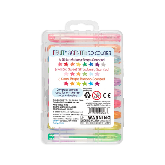 Mini Doodlers Fruity Scented Gel Pens (Set of 20)