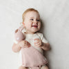 Organic Pink Bow Onesie