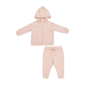 Soft Pink Hoodie & Jogger Set