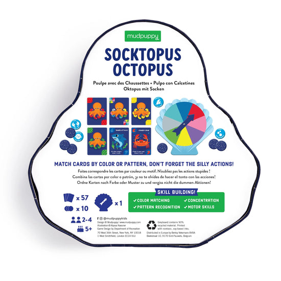 Socktopus Octopus Shaped Box Game