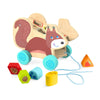 Squirrel Pull-Along Toy Sorting Box