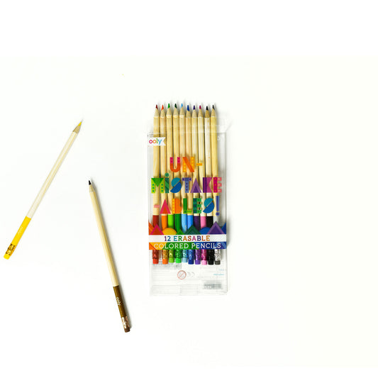 UnMistakeAbles Erasable Colored Pencils - Set of 12 by OOLY